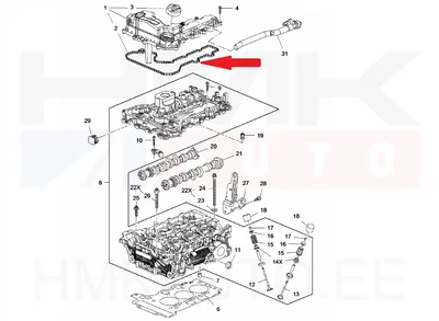 Klapikambrikaane tihend Citroen/Peugeot EB2 - 71-18240-00 - Victor Reinz