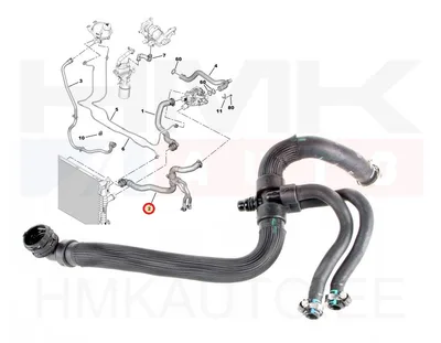Coolant hoses OEM Expert/Jumpy 2,0BlueHDi 2016- (Automatic gearbox) - PSA 9670449780 - OE - 100% Genuine Part