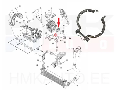 Turbo toru kinnitusklamber OEM Renault - REN  144A24542R - OE - 100% Genuine Part