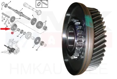 4-käigu hammasratas 46H OEM PSA BE4R käigukast - PSA  9801686180 - OE - 100% Genuine Part