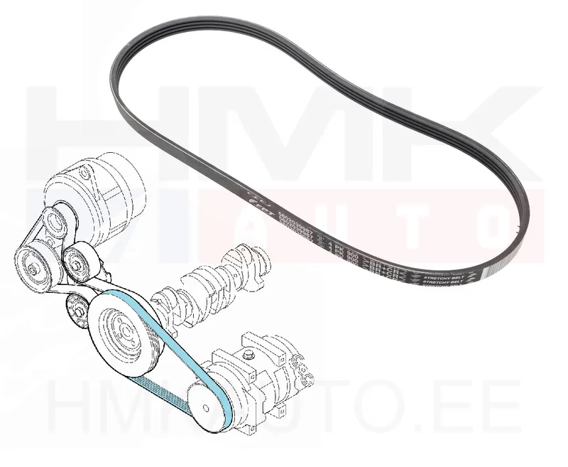 Mitmikkiilrihm elastne 4PK900 OEM Ducato 2,3JTD 2019- - FIAT 5802039987 - OE - 100% Genuine Part