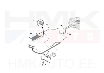 Трубки топлива OEM Citroen/Peugeot - PSA 1574JG - OE - 100% Genuine Part