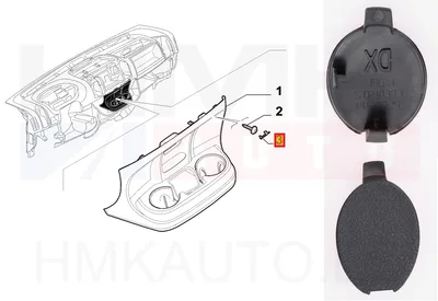 Poldiava kate keskkonsoolis parem OEM Jumper/Boxer/Ducato 2014- - FIAT  735577348 - OE - 100% Genuine Part