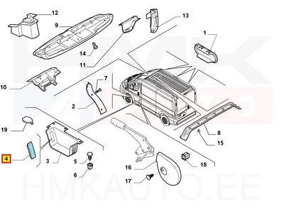 Bouchon OEM Jumper/Boxer/Ducato 2014- - FIAT 1301295808 - OE - 100% Genuine Part