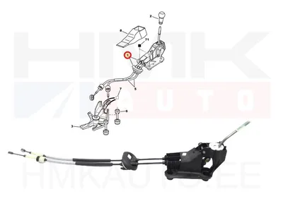 Käigukang kulissi ja trossidega OEM Citroen C4/Peugeot 307 - PSA 2400JJ - OE - 100% Genuine Part
