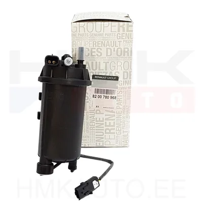 Fuel filter with housing OEM Renault Master II/Trafic II/Opel Vivaro/Nissan Primastar (with water sensor) - REN  8200780968 - OE - 100% Genuine Part