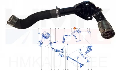 Turbo õhutoru OEM Renault Master 2,3DCI 2019- - REN 144605225R - OE - 100% Genuine Part
