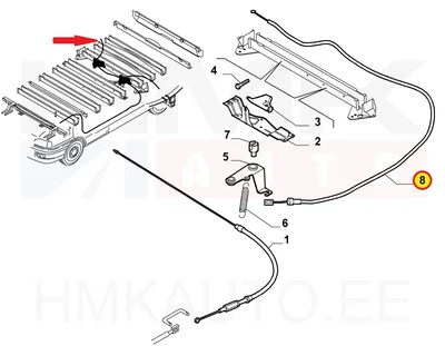 Seisupiduritross tagumine OEM Fiat Ducato 3,0CNG 09-  MWB (Paremale rattale) - FIAT  1399855080 - OE - 100% Genuine Part