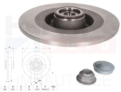 Piduriketas tagumine Renault Espace V 290/11 - BG9412RSC - Delphi