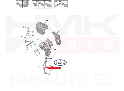 Трубка возврата масла турбины OEM Citroen/Peugeot 1,2THP - PSA 9832926080 - OE - 100% Genuine Part