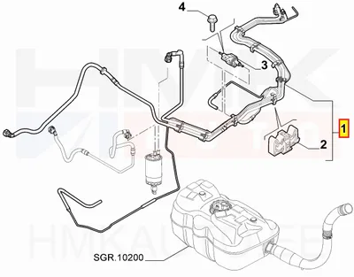 Kütusetorustik OEM Jumper/Boxer/Ducato 3,0HDi Euro5 - PSA  1606609480 - OE - 100% Genuine Part