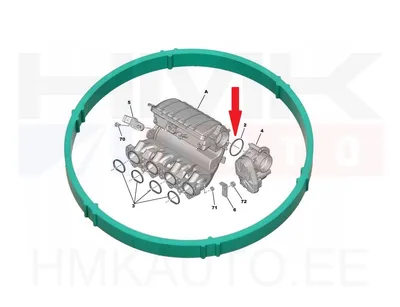 Drosselklapi tihend OEM Citroen/Peugeot 1,6 16V - PSA  0348Q4 - OE - 100% Genuine Part