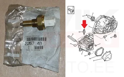 Tagurdustule lüliti OEM Citroen/Peugeot/Fiat - PSA 225740 - OE - 100% Genuine Part