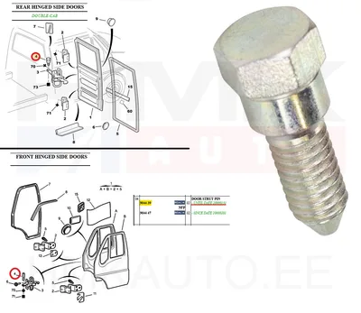 Болт ограничителя двери OEM Jumper/Boxer/Ducato 94-06 - PSA 904439 - OE - 100% Genuine Part