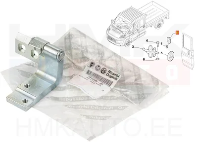 Петля задней двери верхняя левая OEM Jumper/Boxer/Ducato 2006- (Double Cab) - FIAT 1344455080 - OE - 100% Genuine Part