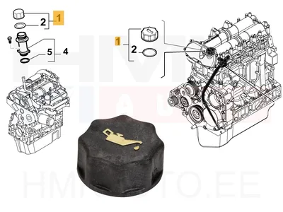 Bouchon de remplissage d'huile OEM Fiat/Iveco 2,3/3,0JTD - FIAT  500301568 - OE - 100% Genuine Part