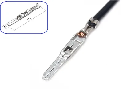 Repair cable with terminal: Cable cross-section 0.75 mm²; Terminal 2,8 mm - PIN28-001M