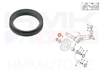 Tagumise rattarummu tihend OEM Citroen/Peugeot - PSA  372424 - OE - 100% Genuine Part