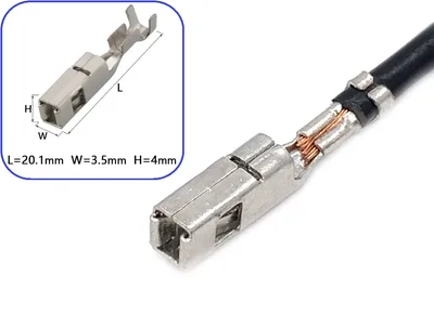 Repair cable with terminal: Cable cross-section 0.75 mm²; Terminal 2,8 mm - PIN28-001F