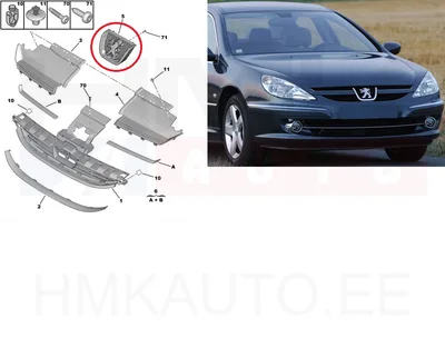 Embleem iluvõrele OEM Peugeot 607 - PSA  7810N2 - OE - 100% Genuine Part