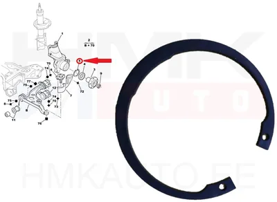 Esirattalaagri stopperrõngas OEM Jumper/Boxer/Ducato 2001- 15" ratas - PSA 334623 - OE - 100% Genuine Part