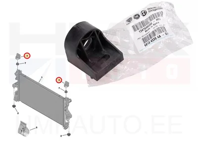 Radiator support OEM Jumper/Boxer/Ducato 2006- - PSA 1312C2 - OE - 100% Genuine Part