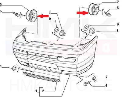 Esistange kandur OEM Citroen/Peugeot - PSA 741445 - OE - 100% Genuine Part