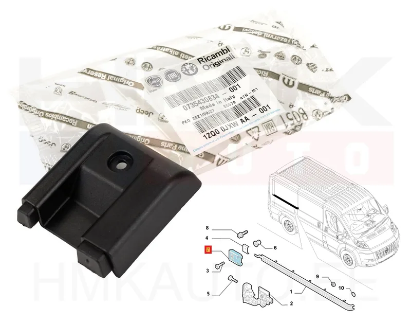 Заглушка направляющей рейки раздвижной двери, правая OEM Jumper/Boxer/Ducato 2006- - PSA 850689 - OE - 100% Genuine Part