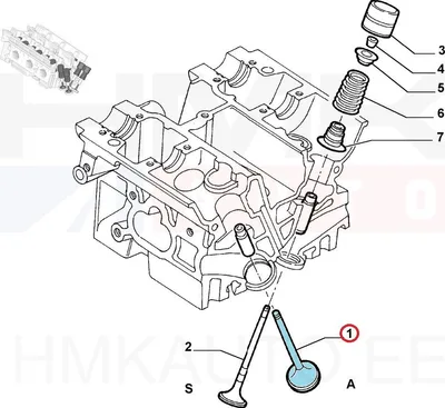 Klapp sisselase OEM Citroen/Peugeot/Fiat 2,0 16V EW10 - PSA 094899 - OE - 100% Genuine Part