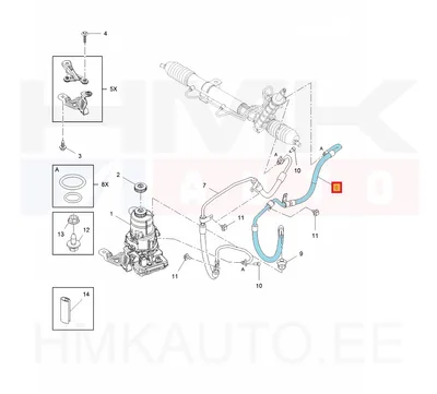 Roolivõimendi tagasivoolu toru OEM Renault Trafic 2014- - REN  497254803R - OE - 100% Genuine Part