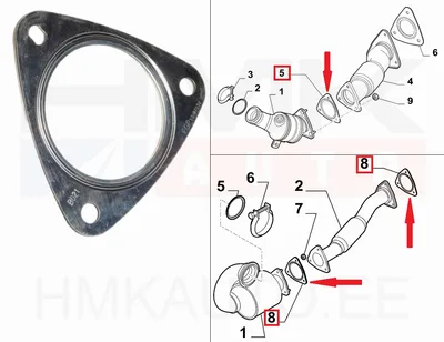 Joint de catalyseur OEM Jumper/Boxer/Ducato 06- - FIAT  51770353 - OE - 100% Genuine Part