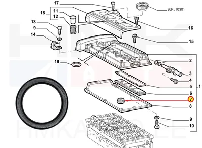 Klapikambrikaane tihend OEM Fiat - FIAT  7715492 - OE - 100% Genuine Part
