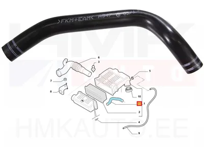Karterituulutuse toru OEM Fiat 1,2/1,4 - FIAT  71769083 - OE - 100% Genuine Part
