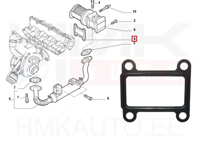 Прокладка клапана EGR OEM Fiat 1,9JTD - FIAT 55191883 - OE - 100% Genuine Part