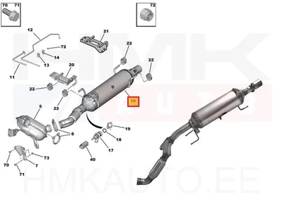 Tahmafilter(DPF/FAP) Jumper/Boxer 2,0BlueHDi DW10FU Euro6 - BM31038H