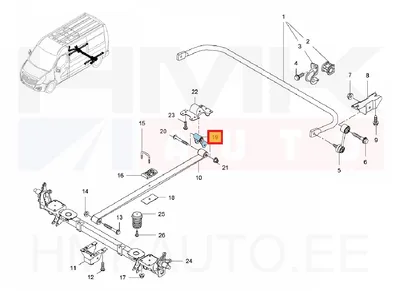 Серьга задней рессоры Renault Master 2010- FWD - JAD  209002J - Prottego