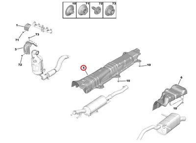 Summuti kuumaplekk OEM Citroen/Peugeot - PSA 1679973080 - OE - 100% Genuine Part