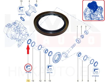 Veovõlli tihend parem OEM Renault/Dacia - REN 331425961R - OE - 100% Genuine Part