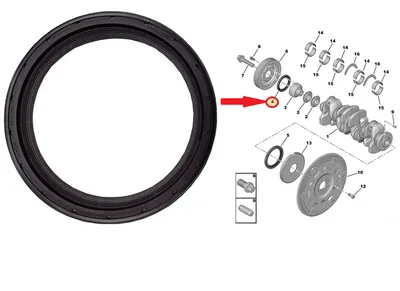 Väntvõlli tihend , eesmine OEM Citroen/Peugeot EP3/EP6 mootor 61x75x8 - PSA 1614085980J - OEM (no box)