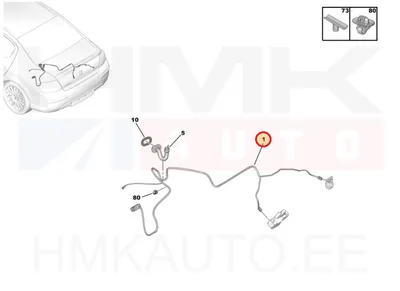 Жгут проводов, задняя дверь OEM Peugeot 407 - PSA  6534NP - OE - 100% Genuine Part