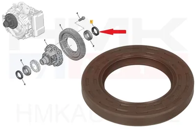 Veovõlli tihend vasak OEM Citroen/Peugeot 40x64x8 4HP20 käigukast - PSA  312138 - OE - 100% Genuine Part