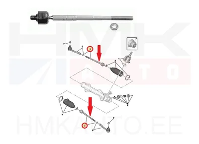 Roolivarras OEM Citroen C4/Peugeot 308,3008,5008 - PSA  3812F2 - OE - 100% Genuine Part
