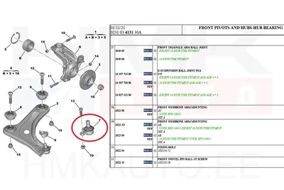 Sarniir OEM Citroen C2,C3/Peugeot 1007 - PSA  364066 - OE - 100% Genuine Part