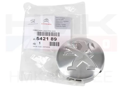 Alloy wheel centre cap OEM Peugeot 208,2008,308,3008,508,5008,Expert,Partner (60mm) - PSA 542189 - OE - 100% Genuine Part