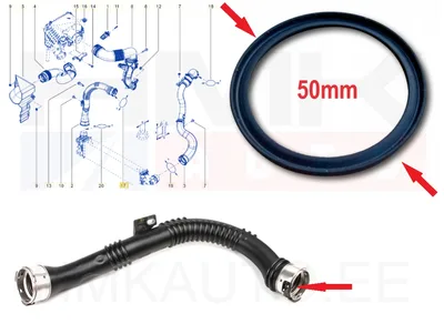 Turbo õhutoru tihend OEM Renault/Dacia/Nissan/Opel  50mm - REN  8201089106 - OE - 100% Genuine Part