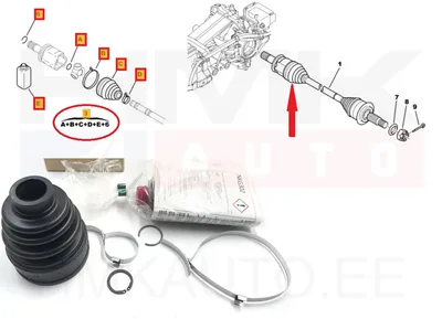 Veovõlli kaitsekumm sisemine tagumine OEM Citroen C4 Aircross, C-Crosser/Peugeot 4007,4008 4WD - PSA 3293C9 - OE - 100% Genuine Part