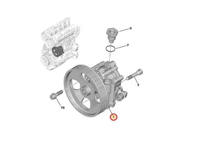 Roolivõimendi pump OEM Berlingo/Partner 1,6 08- Ø137mm >>9812612280 - PSA  4007TQ - OE - 100% Genuine Part