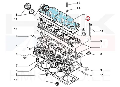 Klapikambri kaas OEM Jumpy/Expert/Scudo 2,0HDi 8V - PSA 0248N3 - OE - 100% Genuine Part