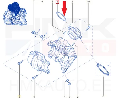Käigukasti tihend OEM Renault/Dacia - REN  331497062R - OE - 100% Genuine Part