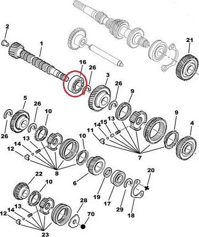 Käigukasti laager OEM Citroen/Peugeot - PSA  231788 - OE - 100% Genuine Part